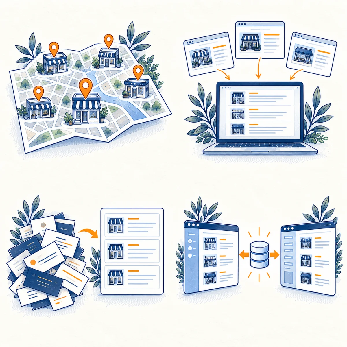 Illustration: Prospecting / Places Scraper