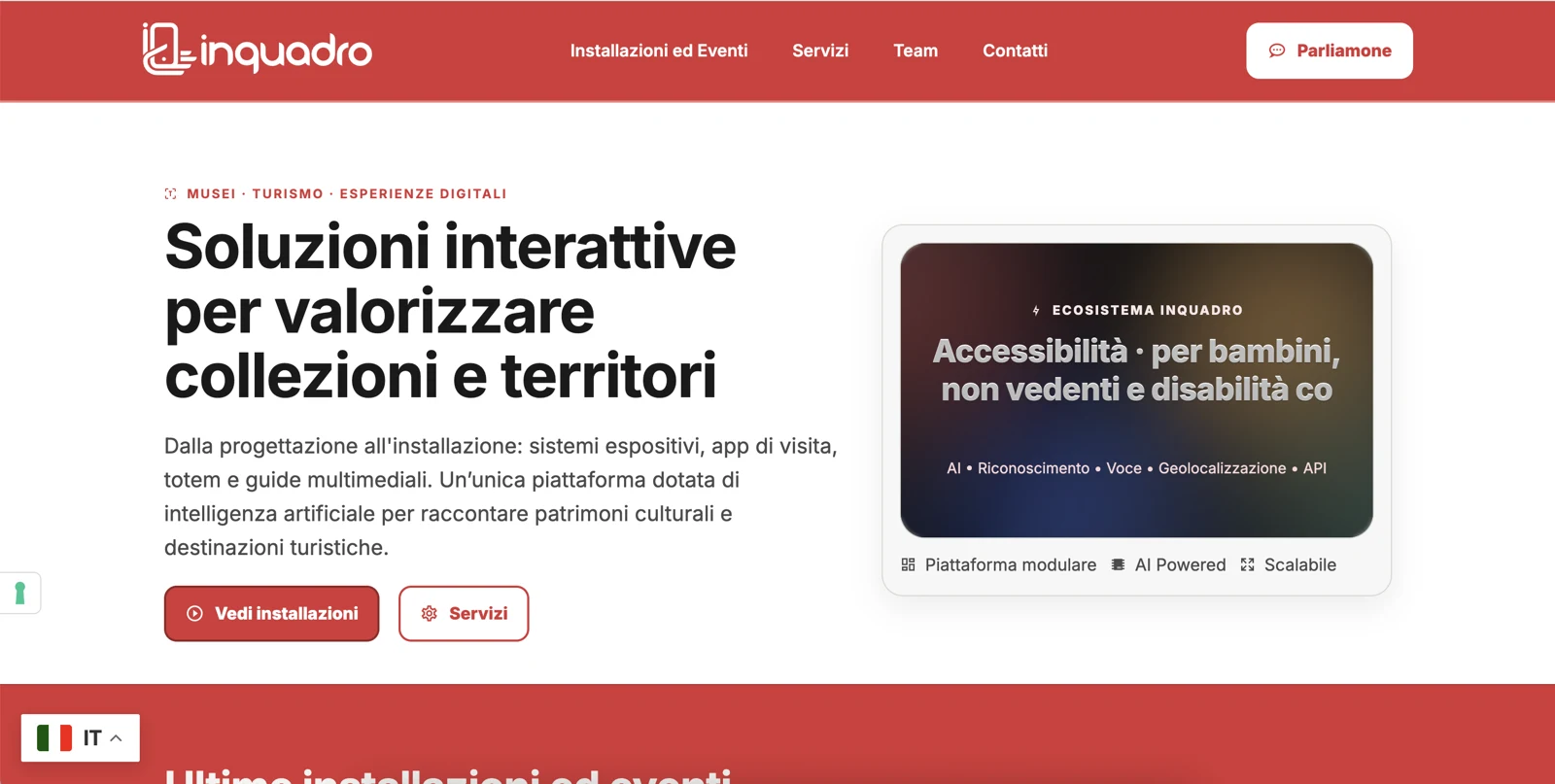 InQuadro startup website